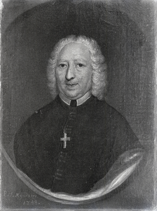 810729 Afbeelding van een schilderij uit de collectie van het Oud Katholiek Museum (Mariahoek 9/ 10) te Utrecht met het ...